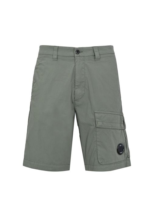 Bermuda in gabardina di cotone loose fit con pinces Laurel Wreath C.P. COMPANY | 20CMBE256A 006439G668